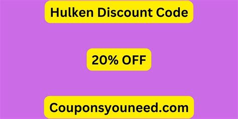 hulken discount code
